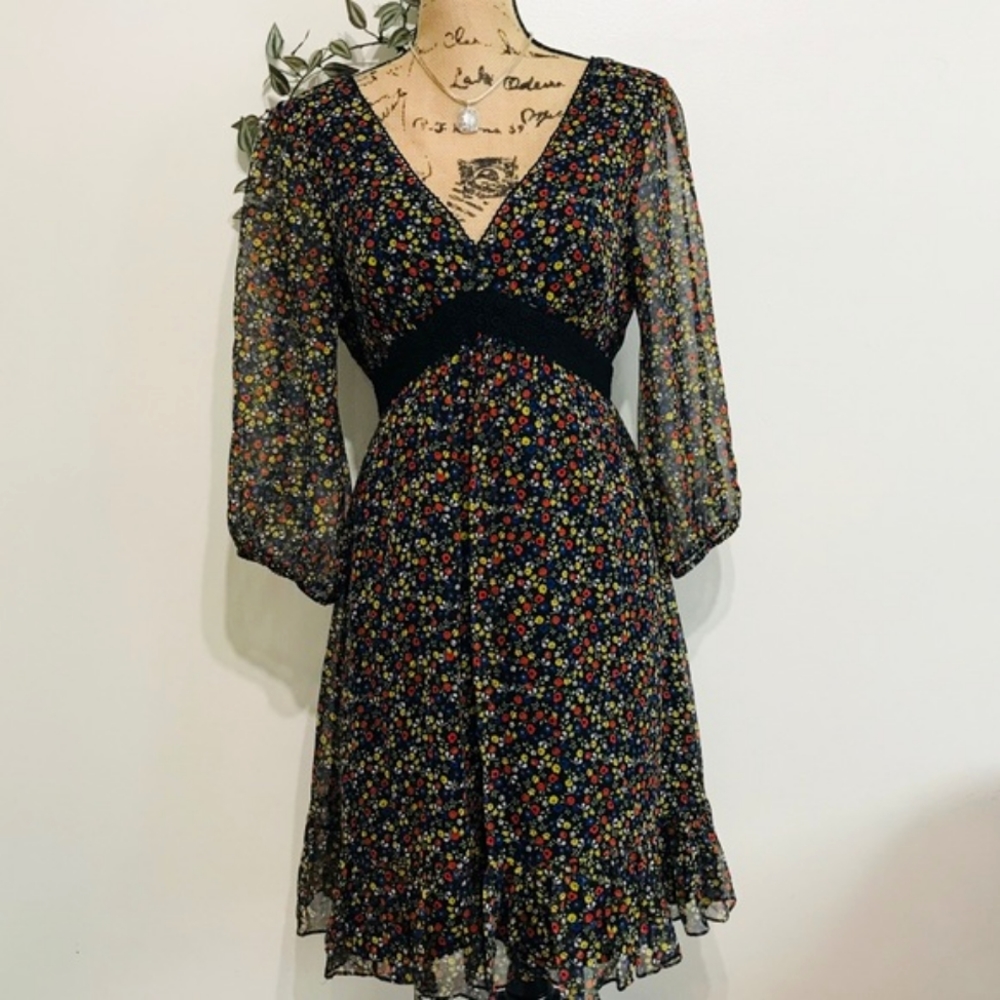 🆕 Jessica Simpson Floral Silk Dress NWOT